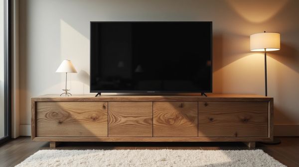 Un meuble TV en bois pour un style unique et moderne